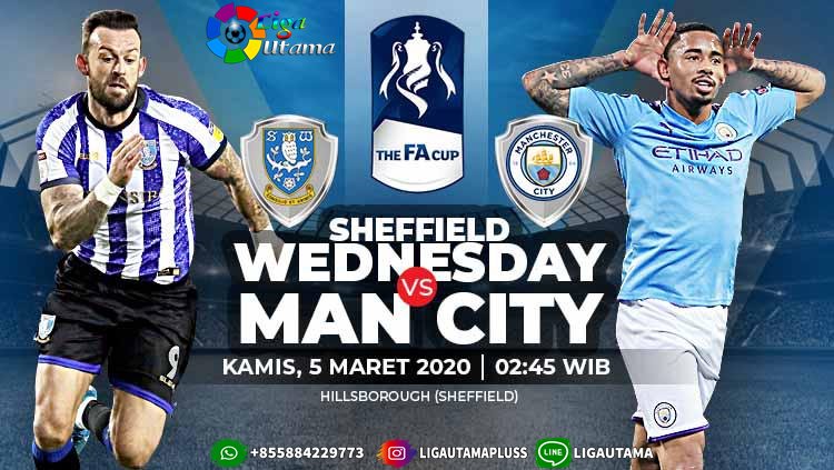 Prediksi Sheffield Wednesday VS Manchester City 5 Maret 2020