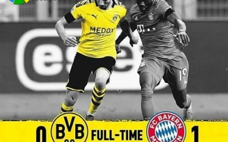 Dortmund vs Bayern Munchen: Skor 0-1