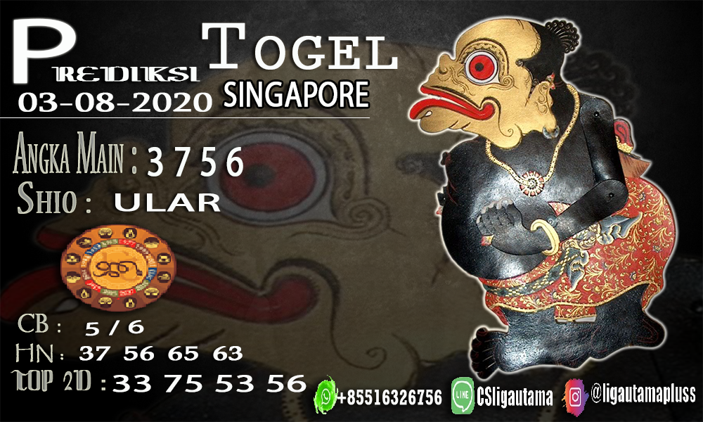 PREDIKSI TOGEL SINGAPORE 03 AGUSTUS 2020