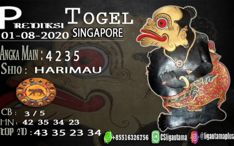 PREDIKSI TOGEL SINGAPORE 01 AGUSTUS 2020