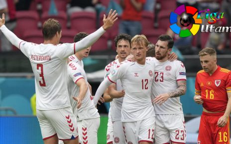 Menang Telak Atas Wales, Denmark Melenggang ke Perempat Final