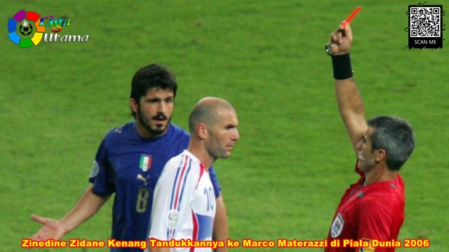 Zinedine Zidane Kenang Tandukkannya ke Marco Materazzi di Piala Dunia 2006