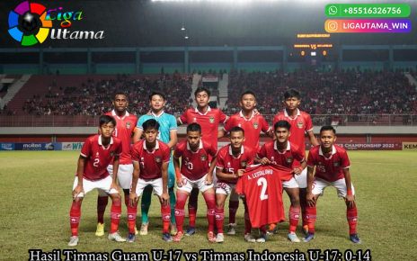 Hasil Timnas Guam U-17 vs Timnas Indonesia U-17: 0-14